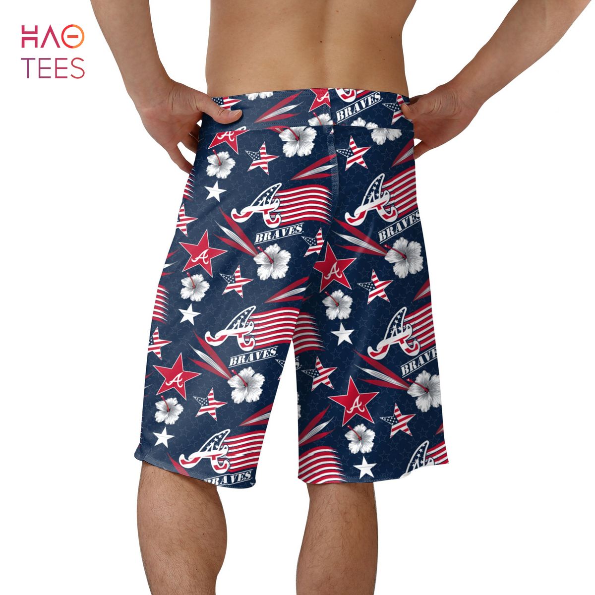 Atlanta Braves MLB Mens Americana Boardshorts Atlanta Braves MLB Mens Americana Boardshorts