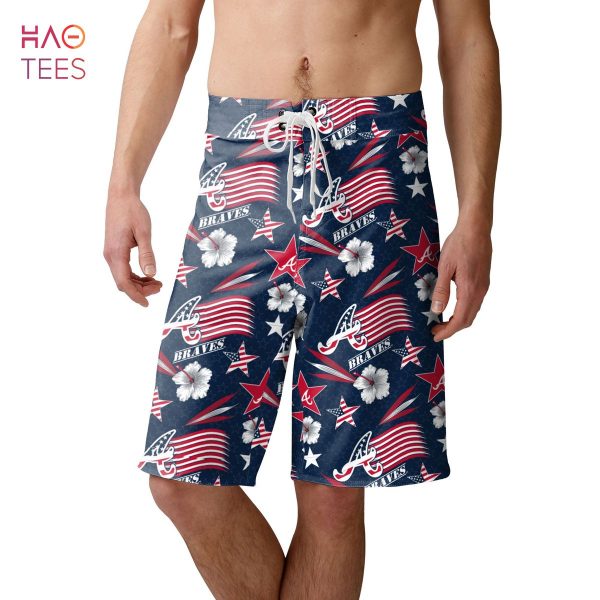Atlanta Braves MLB Mens Americana Boardshorts