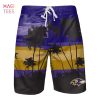 Baltimore Ravens NFL Mens Sunset Boardshorts