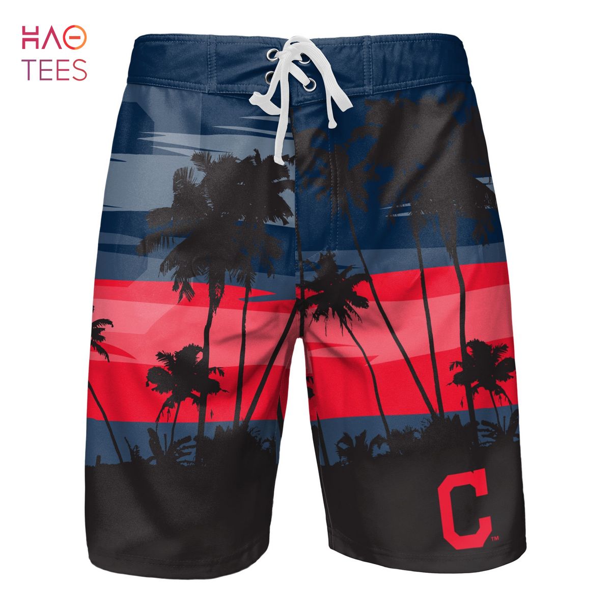Cleveland Guardians MLB Original Mens Sunset Boardshorts Cleveland Guardians MLB Original Mens Sunset Boardshorts