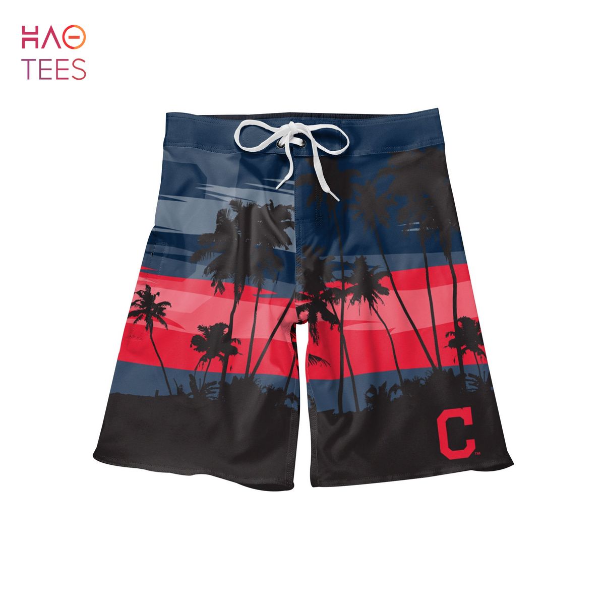 Cleveland Guardians MLB Original Mens Sunset Boardshorts Cleveland Guardians MLB Original Mens Sunset Boardshorts