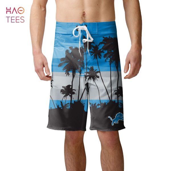 Detroit Lions NFL Mens Sunset Boardshorts