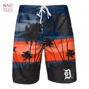 Detroit Tigers MLB Mens Sunset Boardshorts