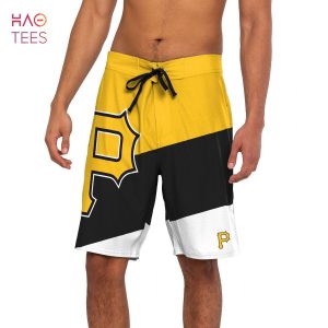 BEST Pittsburgh Pirates MLB Mens Color Dive Boardshorts