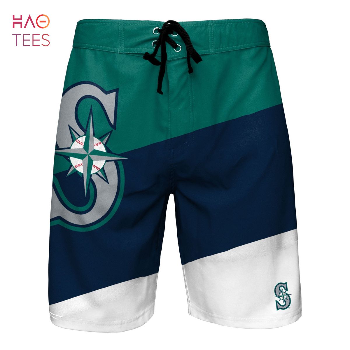 BEST Seattle Mariners MLB Mens Color Dive Boardshorts