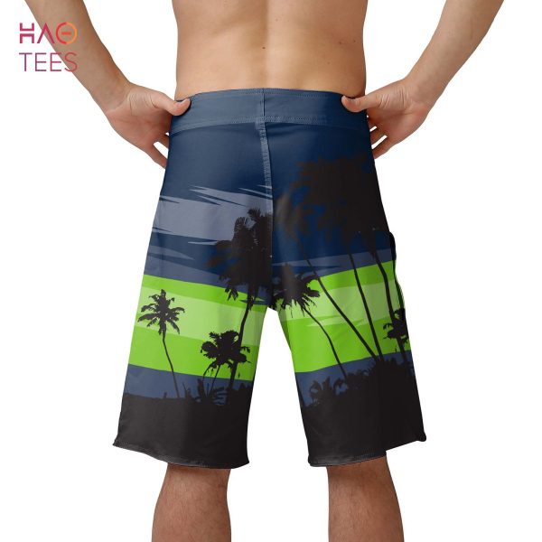 BEST Seattle Seahawks NFL Mens Sunset Boardshorts