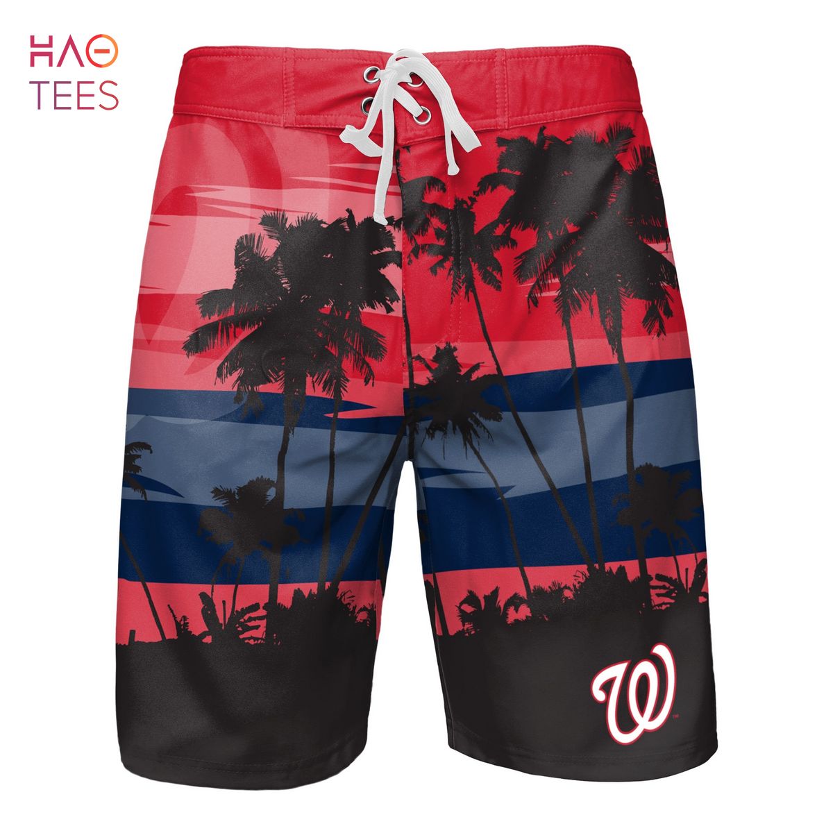 BEST Washington Nationals MLB Mens Sunset Boardshorts
