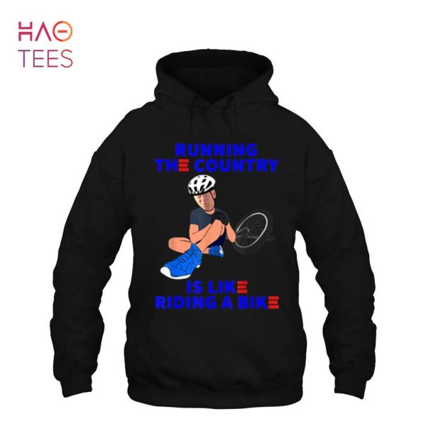 Running The Country Is Like Riding A Bike Funny Anti Biden Shirt