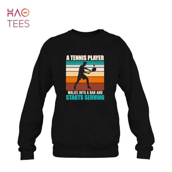 Tennis player saying Shirt