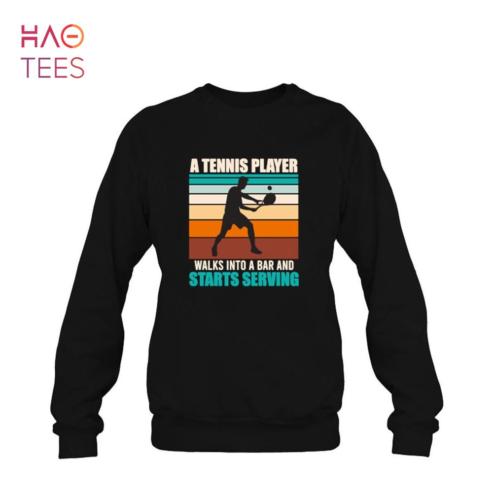 Tennis player saying Shirt