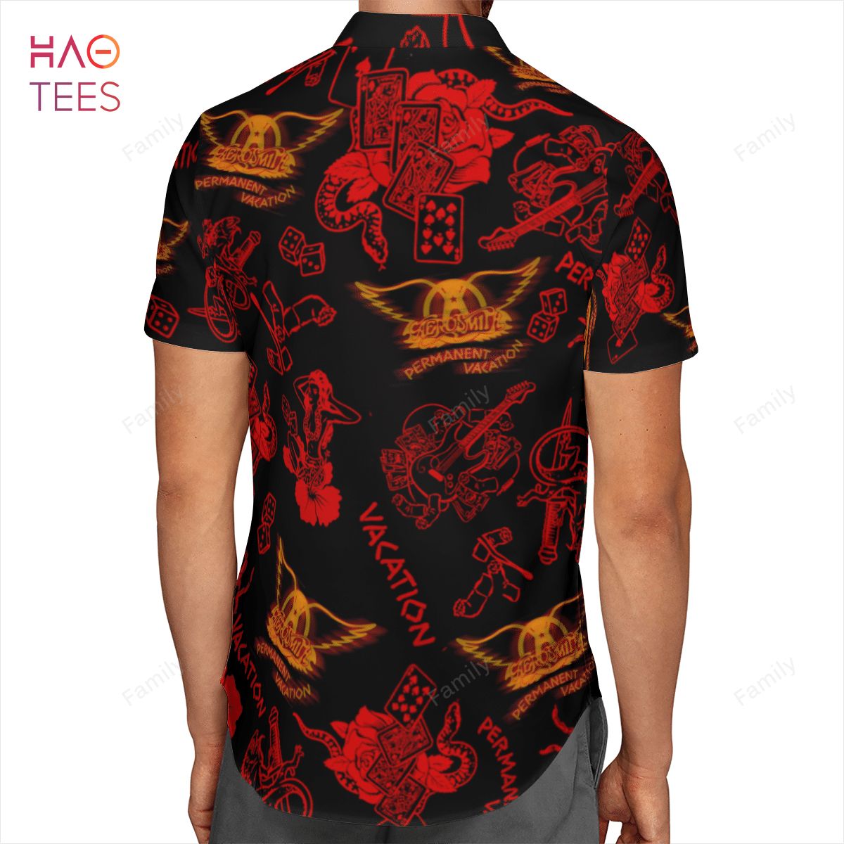 Aerosmith Fashion Hawaiian Shirt & Beach Shorts Aerosmith Fashion Hawaiian Shirt & Beach Shorts