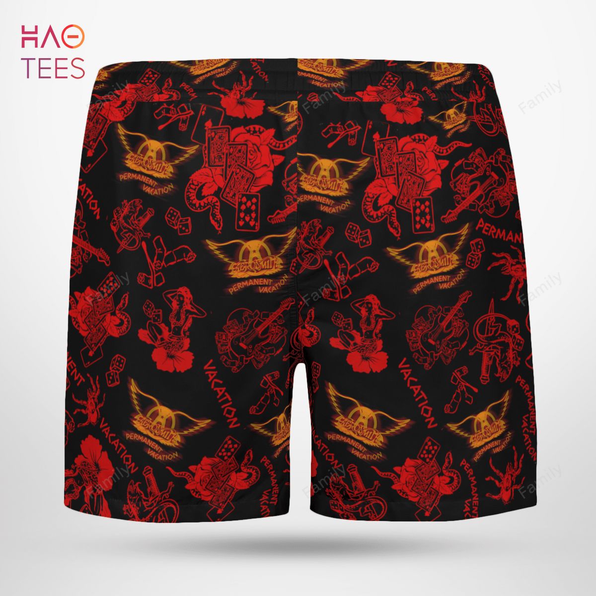 Aerosmith Fashion Hawaiian Shirt & Beach Shorts Aerosmith Fashion Hawaiian Shirt & Beach Shorts