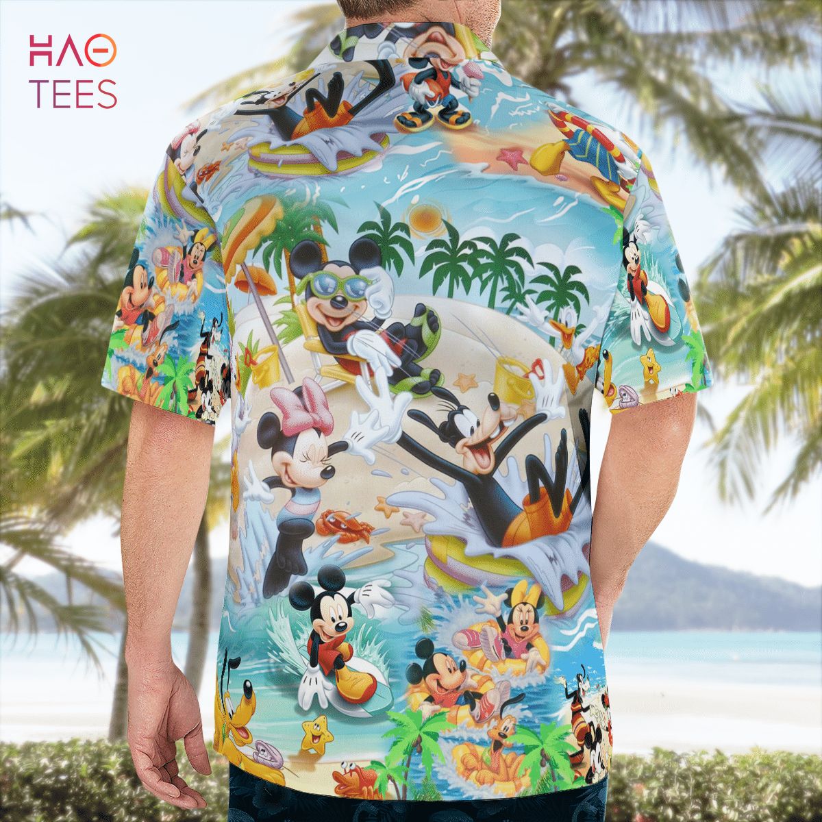 Cartoon Hawaiian Shirt & Beach Shorts