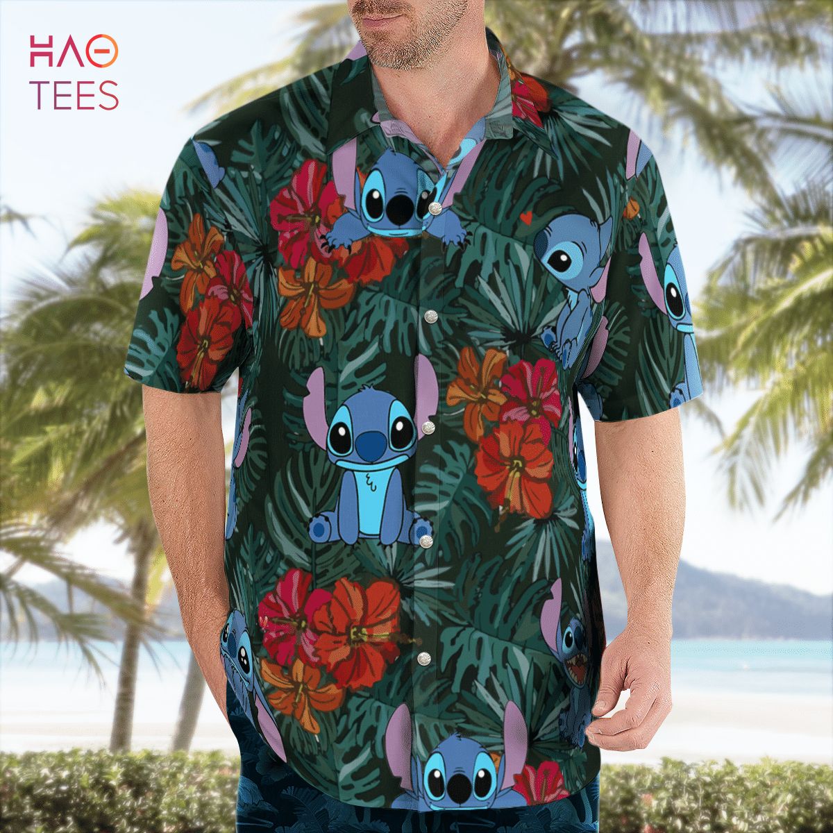 stitch with hawaiian shirt