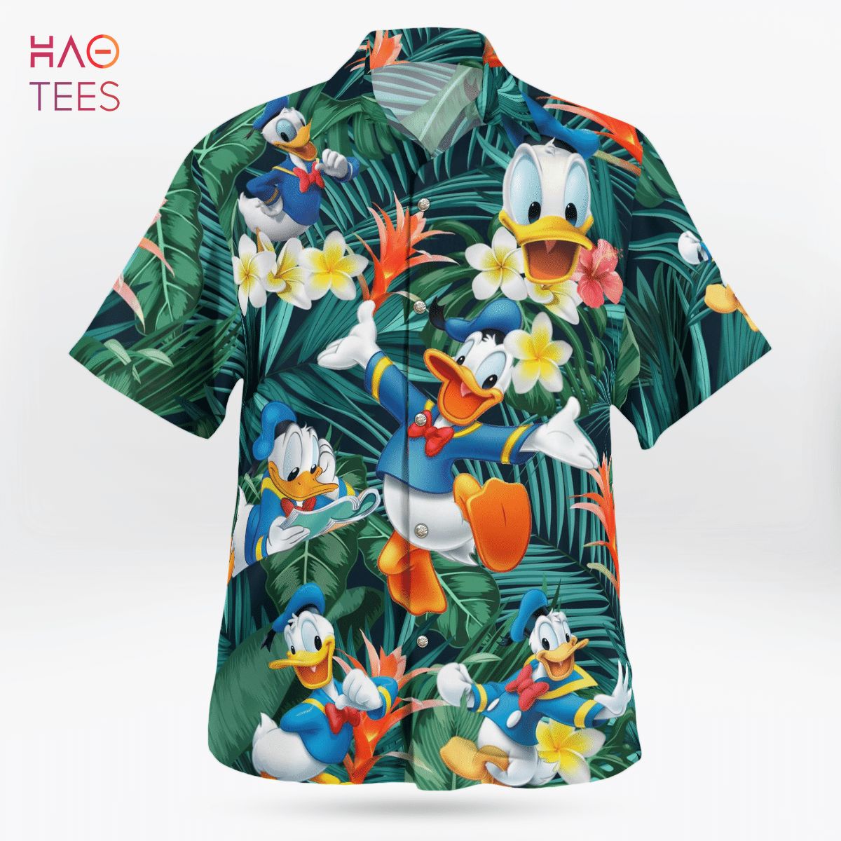 Walt Disney Donald Duck Tropical Hawaiian Shirt - Bring Your Ideas,  Thoughts And Imaginations Into Reality Today