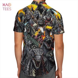 BEST Godzilla World Fashion Hawaiian Shirt