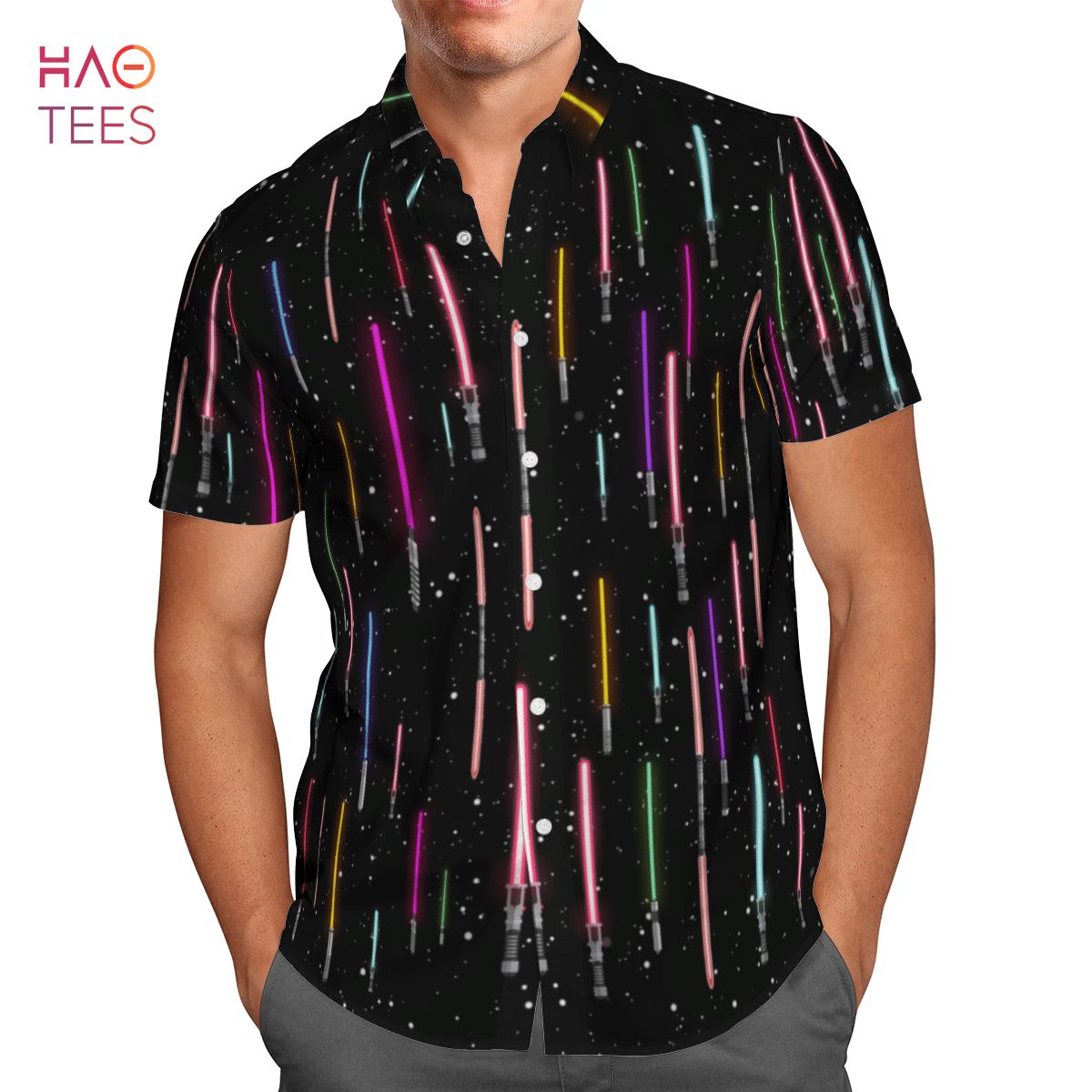 LightSaber Galaxy AOP Hawaiian Shirt LightSaber Galaxy AOP Hawaiian Shirt
