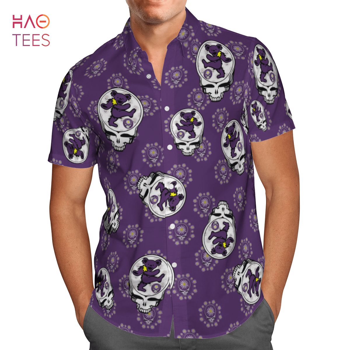 Purple Dancing Bears Hawaiian Shirt Purple Dancing Bears Hawaiian Shirt