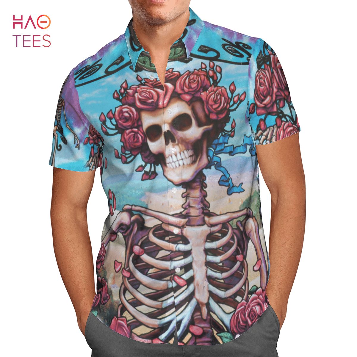 BEST Skull & Roses Hawaiian Shirt BEST Skull & Roses Hawaiian Shirt