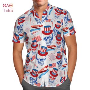 BEST Skull Lovers – 4th Of July Hawaiian Shirt