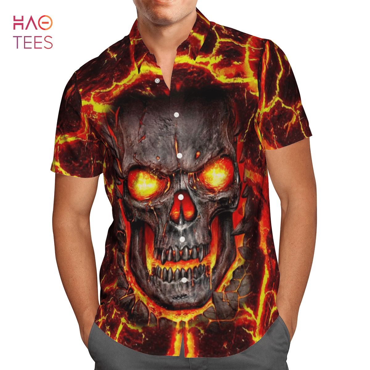 BEST Skull Lovers Hawaiian Shirt