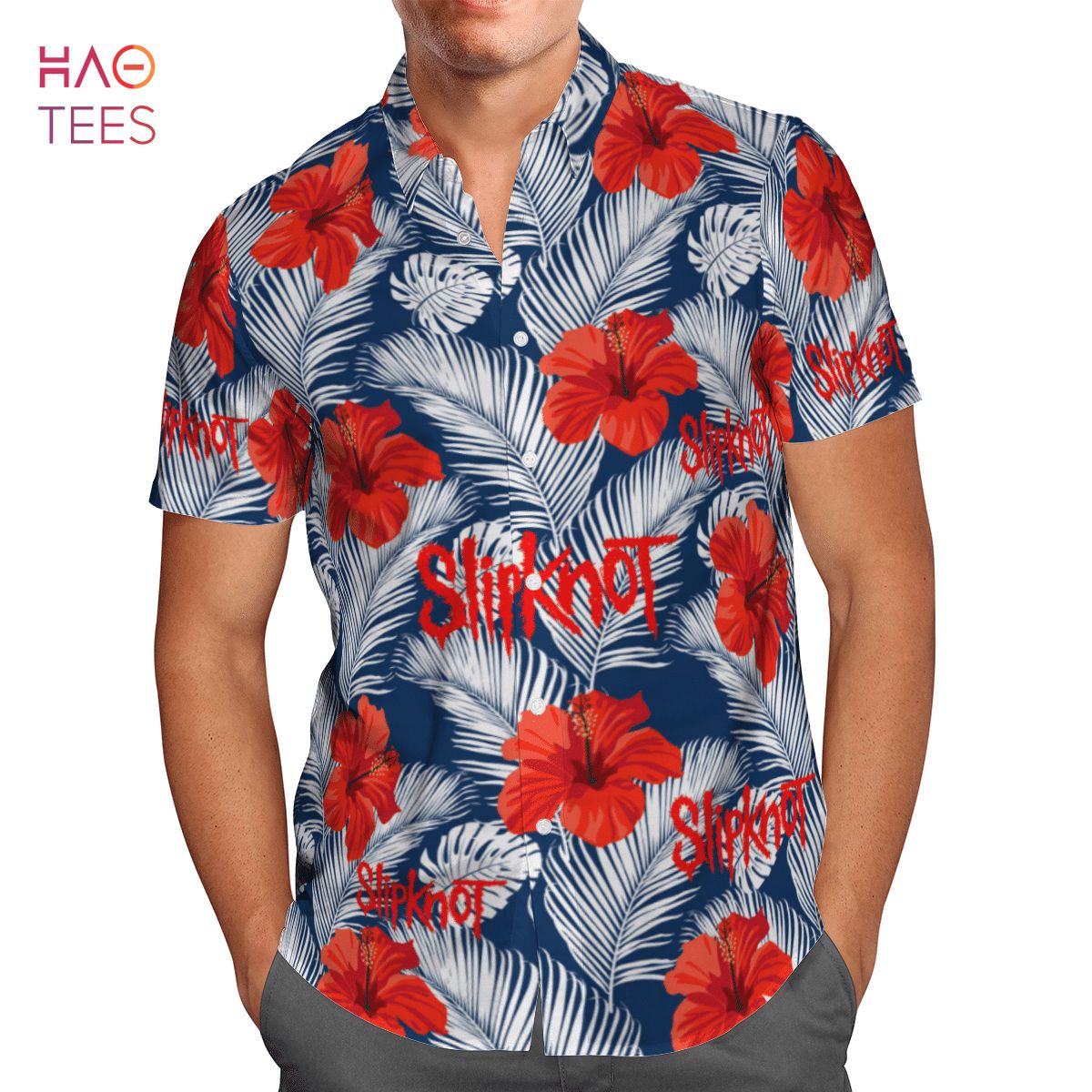 Slipknot Fashion Blue Hawaiian Shirt