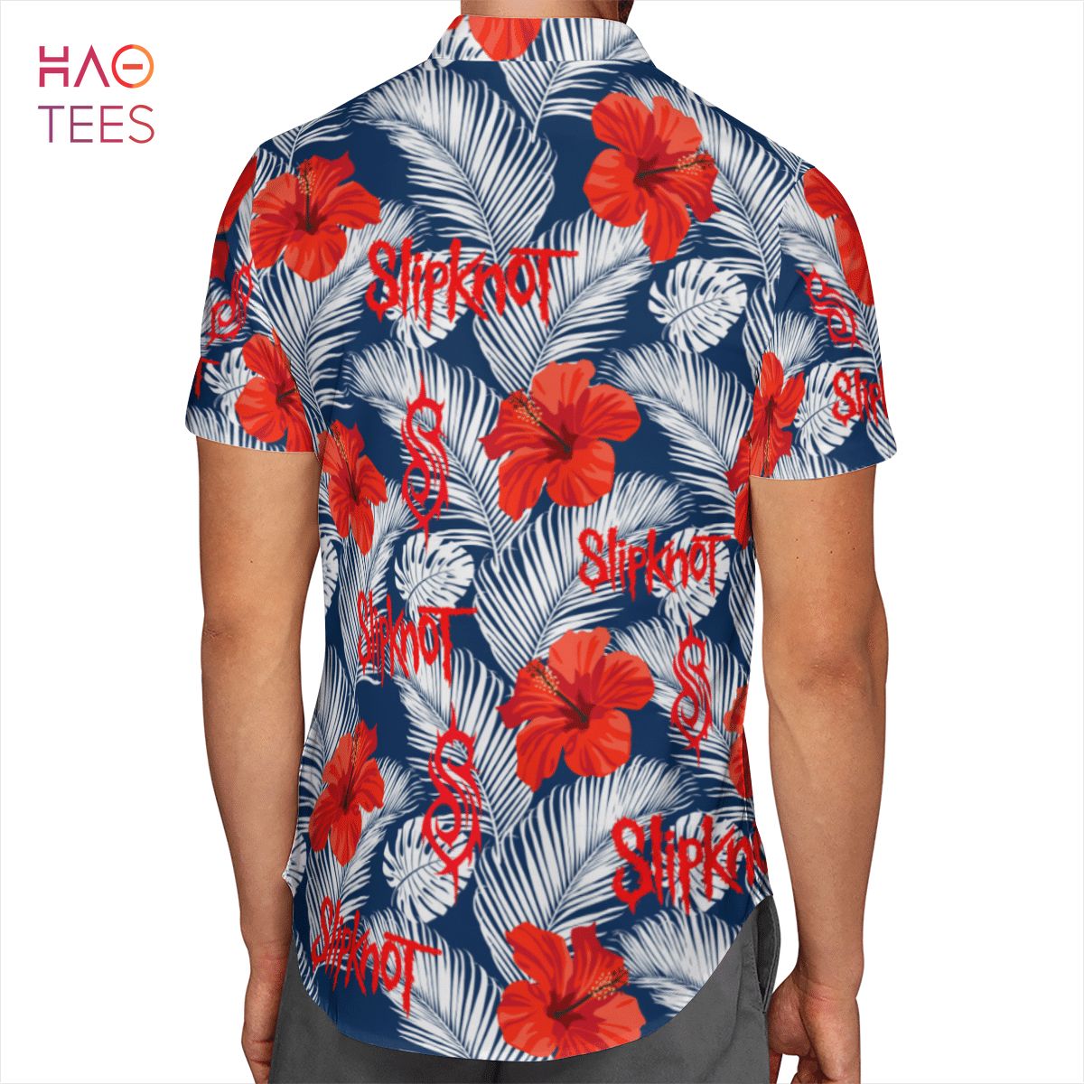Slipknot Fashion Red Blue Hawaiian Shirt Slipknot Fashion Red Blue Hawaiian Shirt
