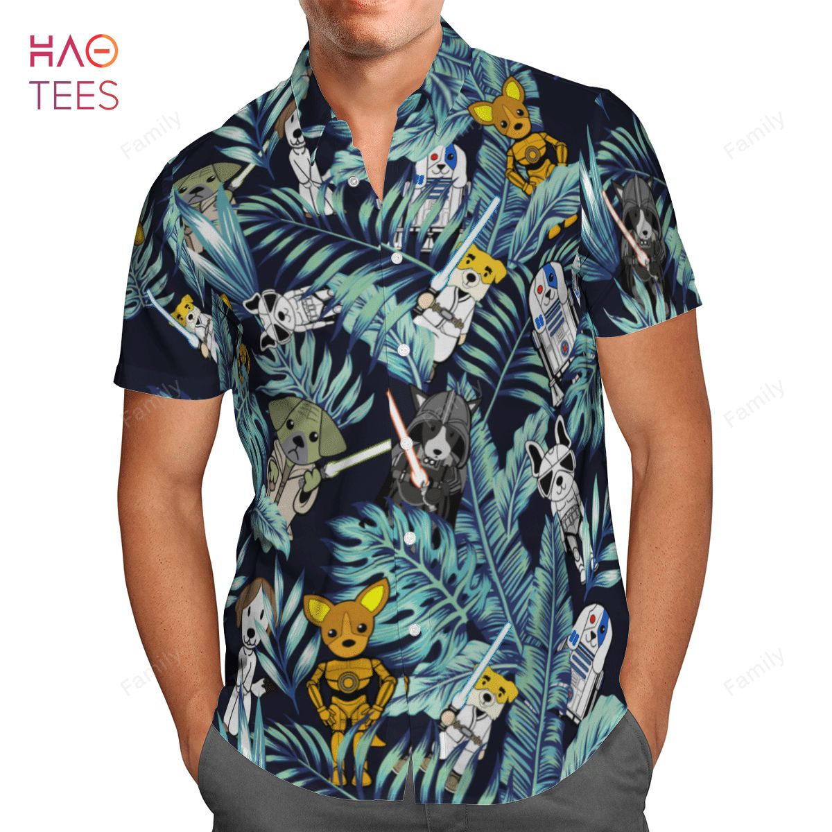 BEST Star Dogs Hawaiian Shirt & Beach Shorts