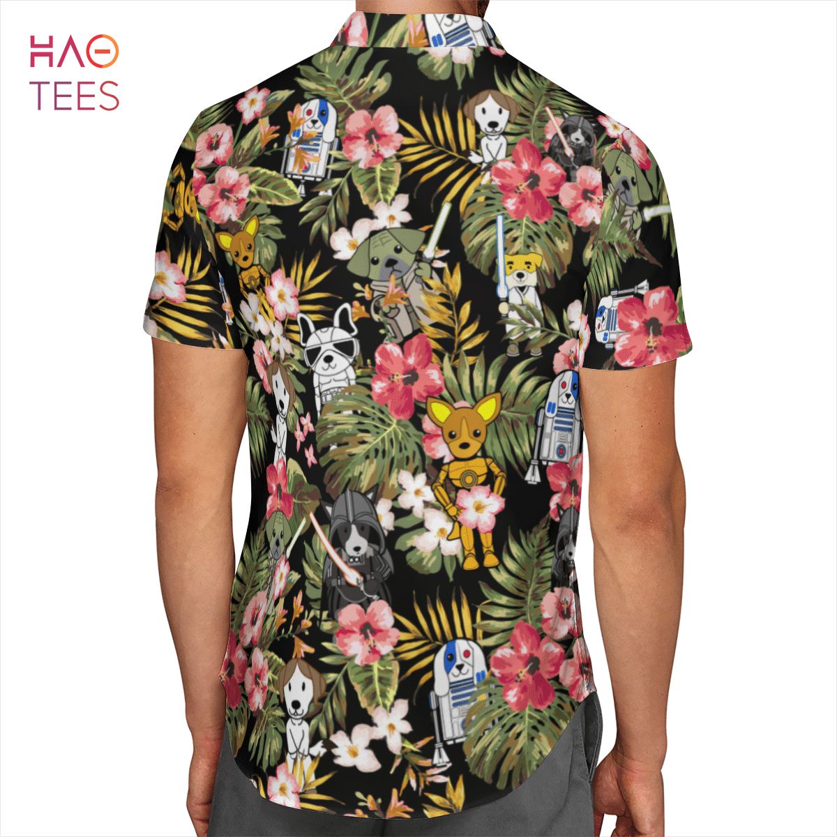 Star Dogs Tropical Hawaiian Shirt & Beach Shorts Star Dogs Tropical Hawaiian Shirt & Beach Shorts