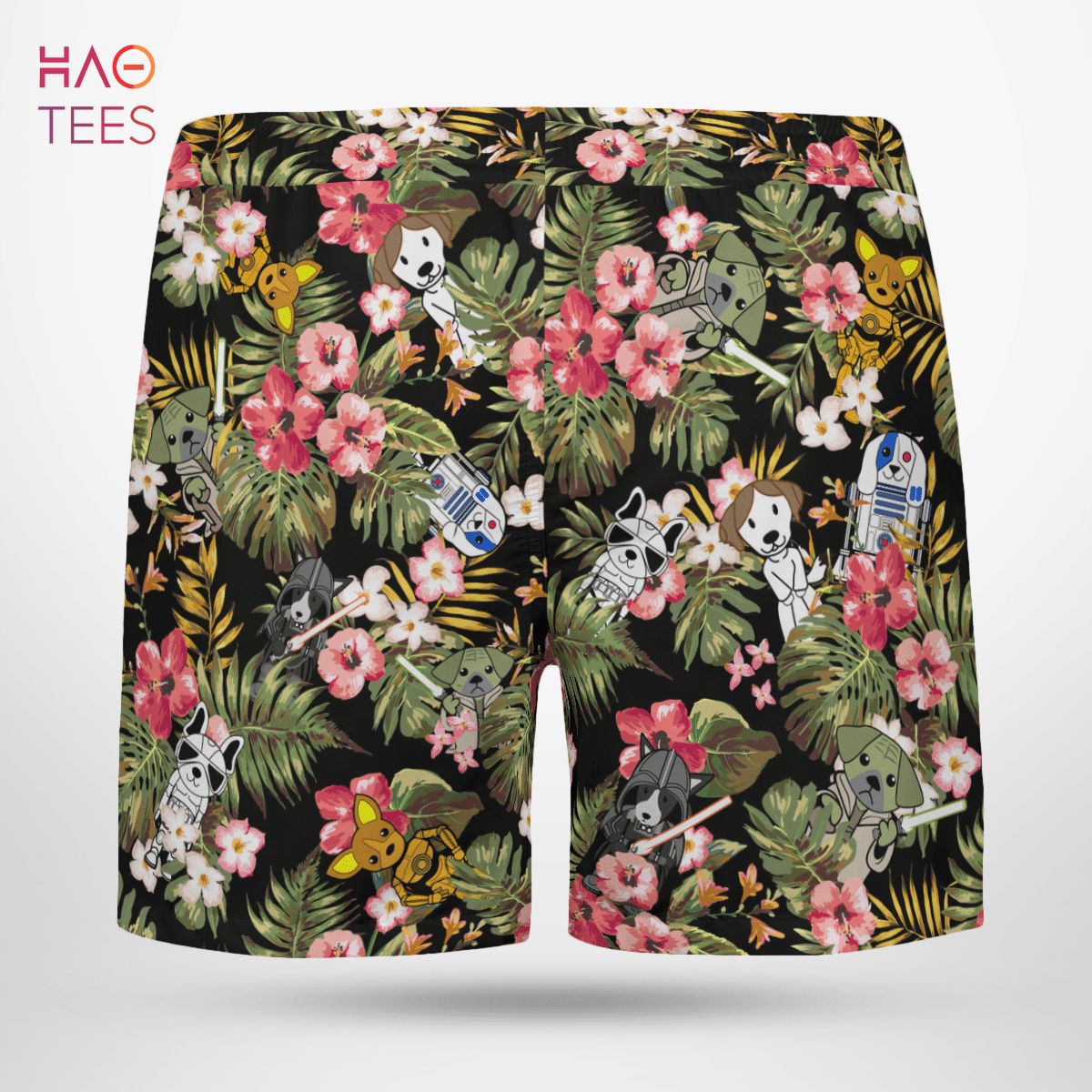 Star Dogs Tropical Hawaiian Shirt & Beach Shorts Star Dogs Tropical Hawaiian Shirt & Beach Shorts
