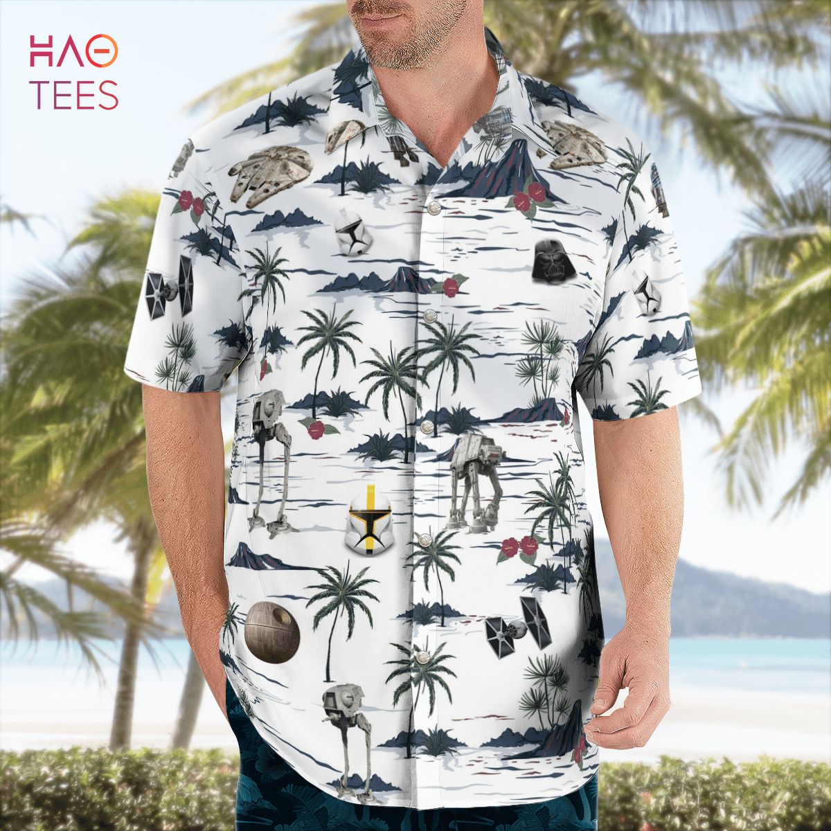 Star Wars Shirt, Star Wars Hawaii Shirt, Star Wars Button Shirt