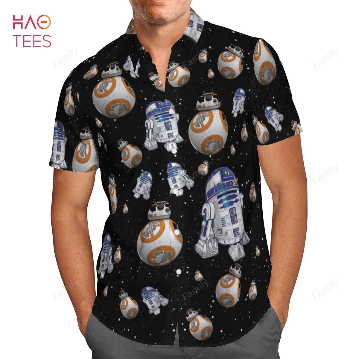 Starwars R2D2 & BB8 AOP Hawaiian Shirt