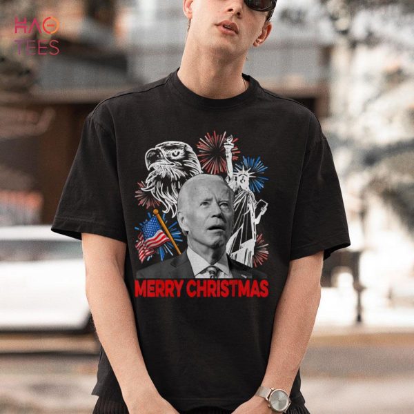 Funny Xmas Joe Biden Merry Christmas Funny 4th Of July Shirt