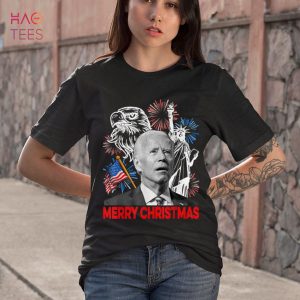 Funny Xmas Joe Biden Merry Christmas Funny 4th Of July Shirt
