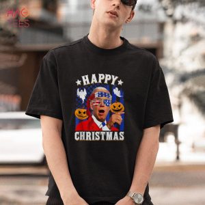 Happy Christmas Pumpkin Funny Joe Biden Confused Halloween Shirt
