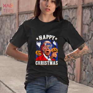 Happy Christmas Pumpkin Funny Joe Biden Confused Halloween Shirt