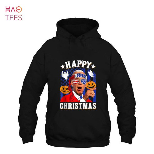 Happy Christmas Pumpkin Funny Joe Biden Confused Halloween Shirt