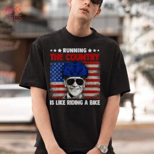Running The Country Is Like Riding A Bike Tee Bicycle Biden Shirt