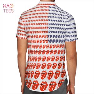 The Rolling Stones America Flag AOP Hawaiian Shirt