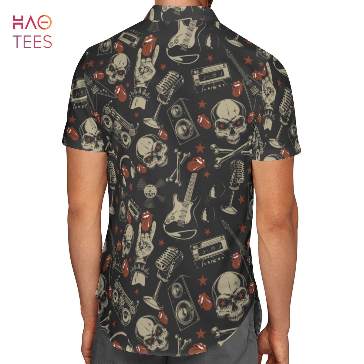 The Rolling Stones Rock AOP Hawaiian Shirt Luxury Store