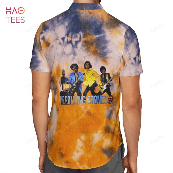 NEW The Rolling Stones Tie Dyes AOP Hawaiian Shirt