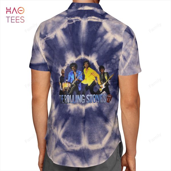 The Rolling Stones Tiedye AOP Hawaiian Shirt