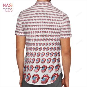 The Rolling Stones USA Logo AOP Hawaiian Shirt
