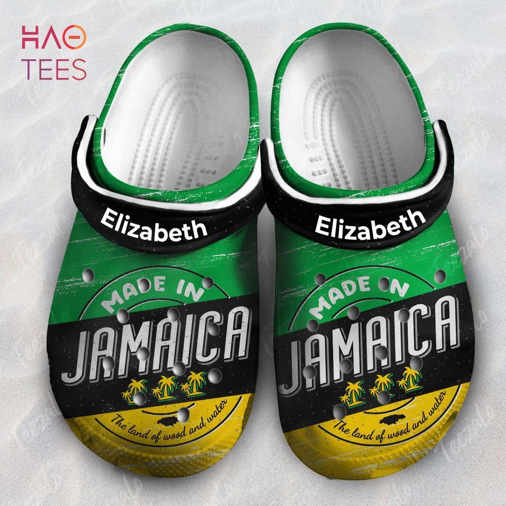 Made In Jamaica Flag The Land Of Wood And Water Personalized Crocs Shoes