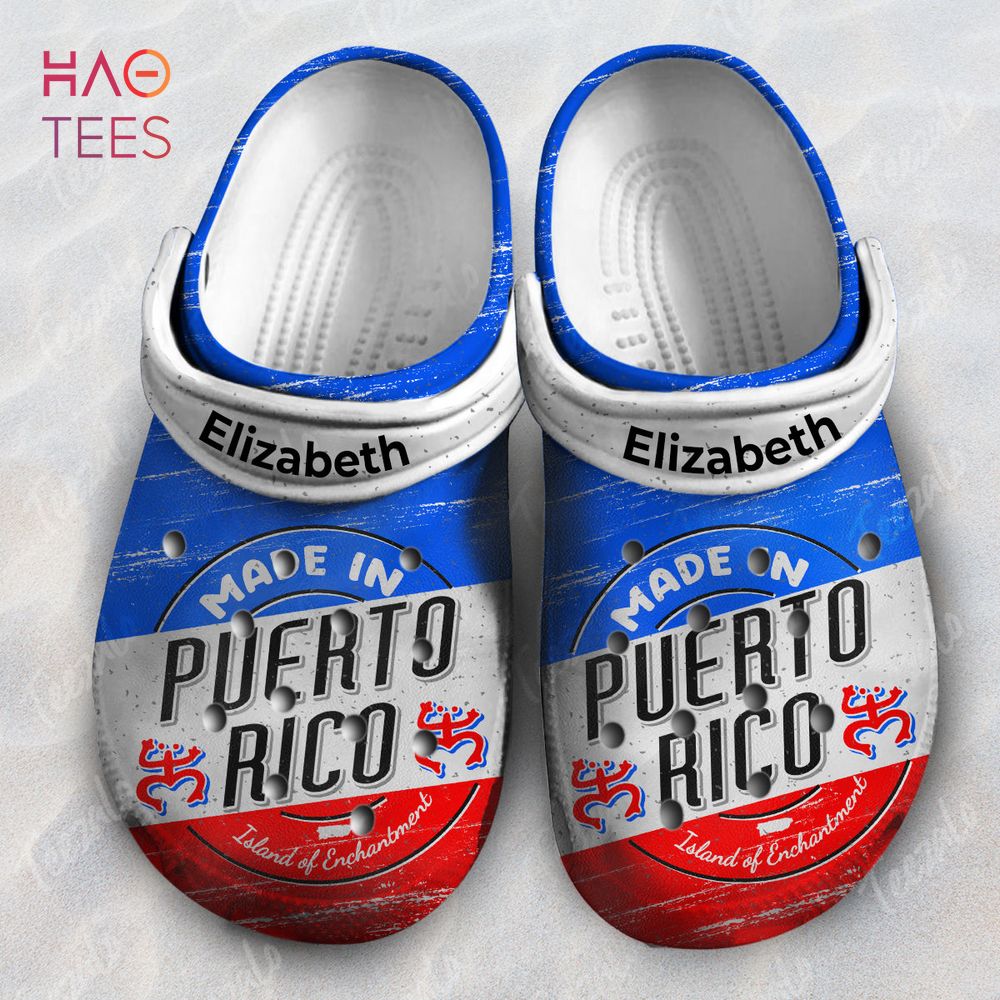 Made In Puerto Rico Flag Island Of Enchantment Personalized Crocs Shoes