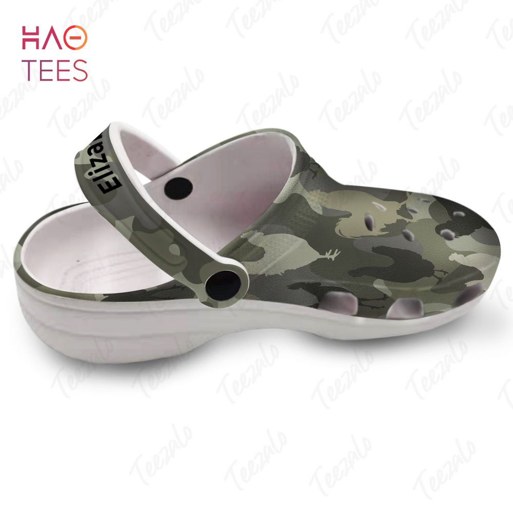 Many Chickens Personalized Crocs Shoes With Camouflage Pattern