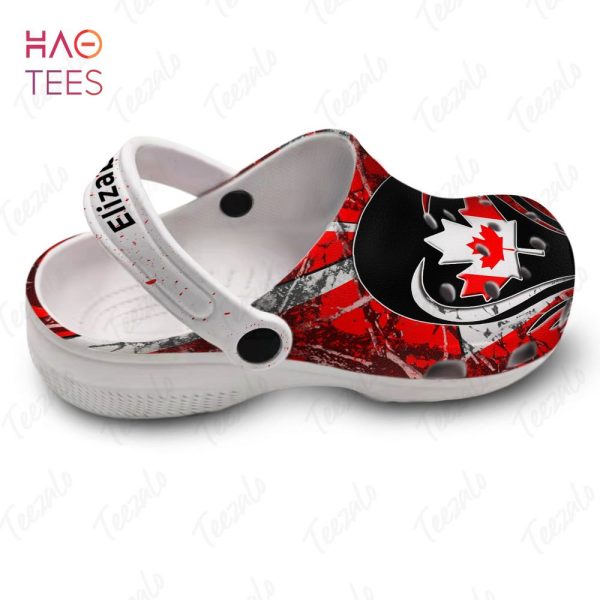 Maple Leaf Flag Canada Camo Pattern Personalized Crocs Shoes