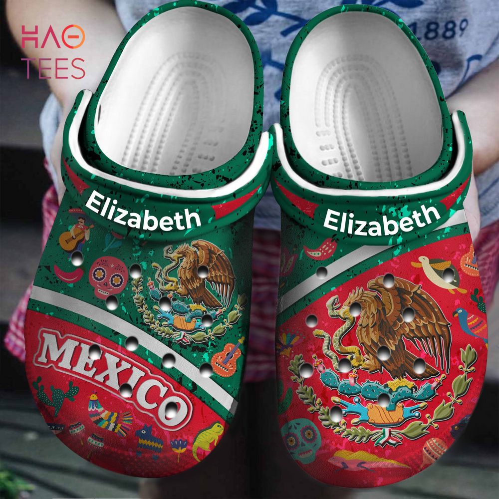 Mexican Symbols Combined With Mexico Flag Personalized Crocs Shoes