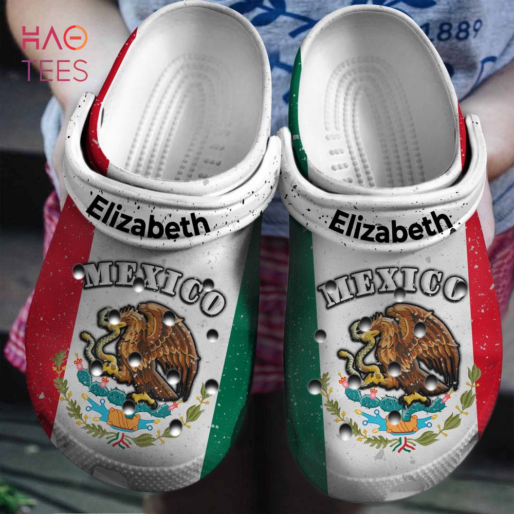 Mexico Flag Mexican Gift Personalized Crocs Shoes