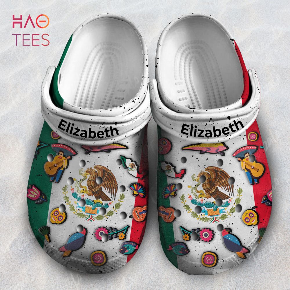 Mexico Flag Symbols Personalized Crocs Shoes